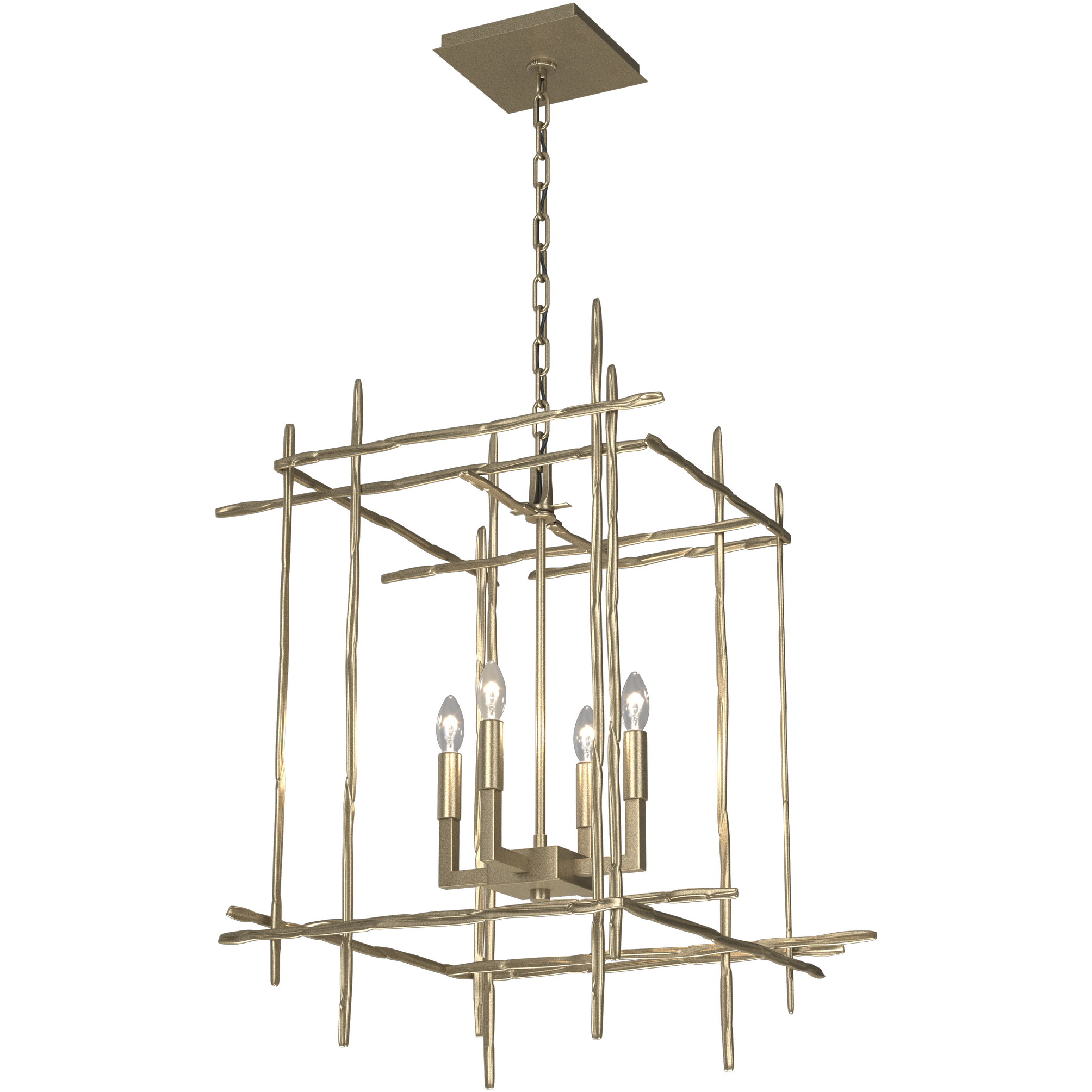 Tura 4 Light 23 inch Soft Gold Chandelier Ceiling Light, Medium - Open Box