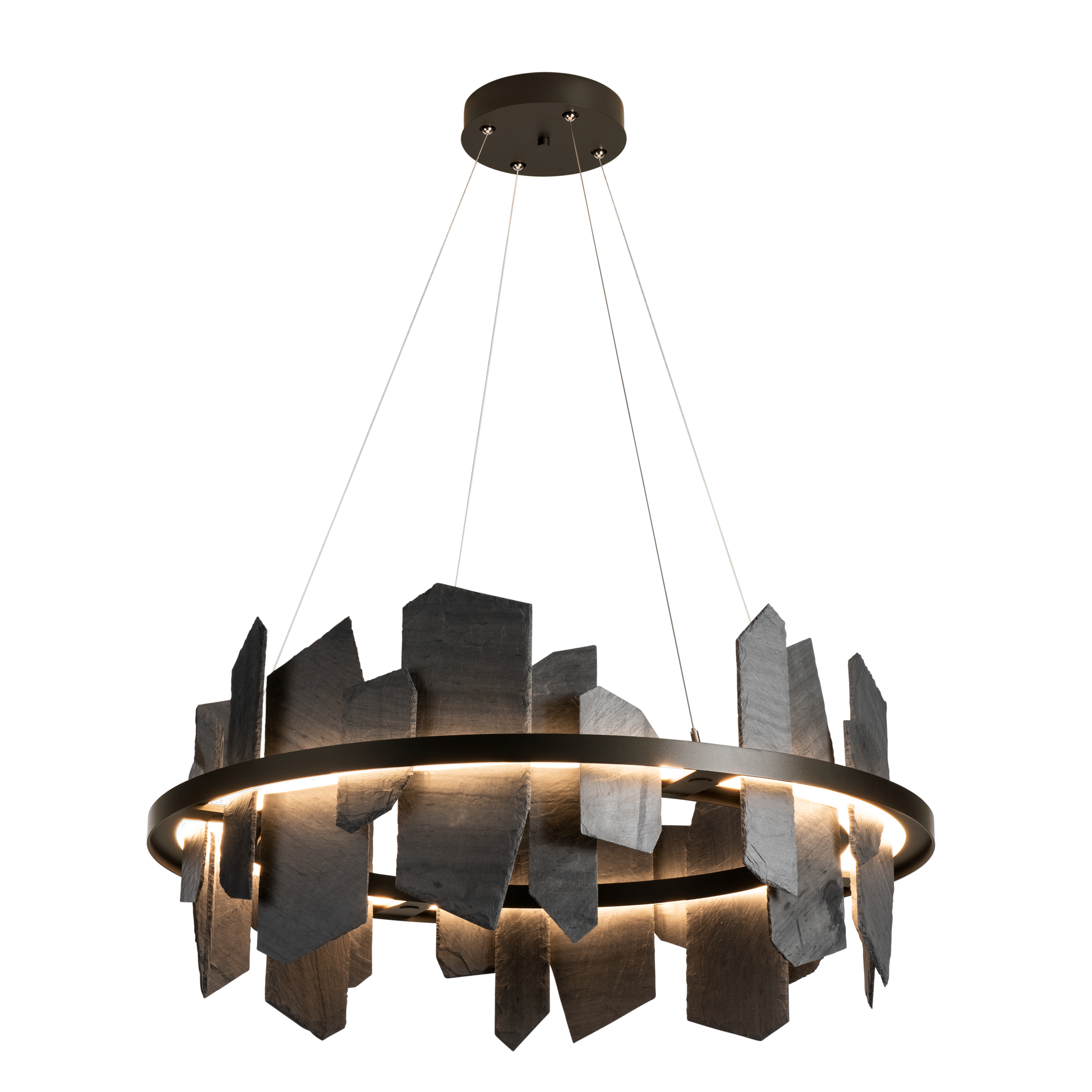 Ardesia LED 38 inch Oil Rubbed Bronze Pendant Ceiling Light, Circular