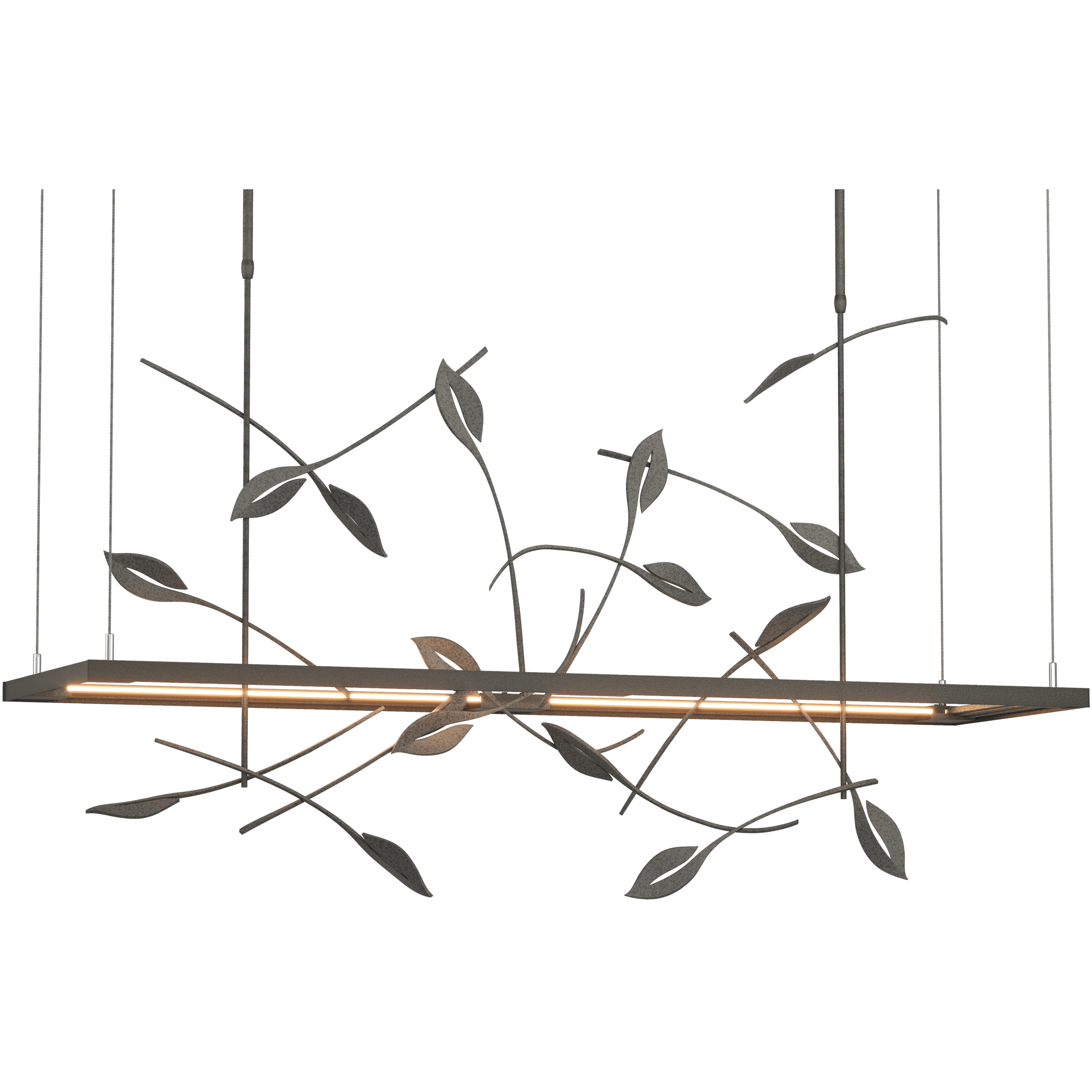 Autumn LED 53.4 inch Natural Iron Pendant Ceiling Light, Long
