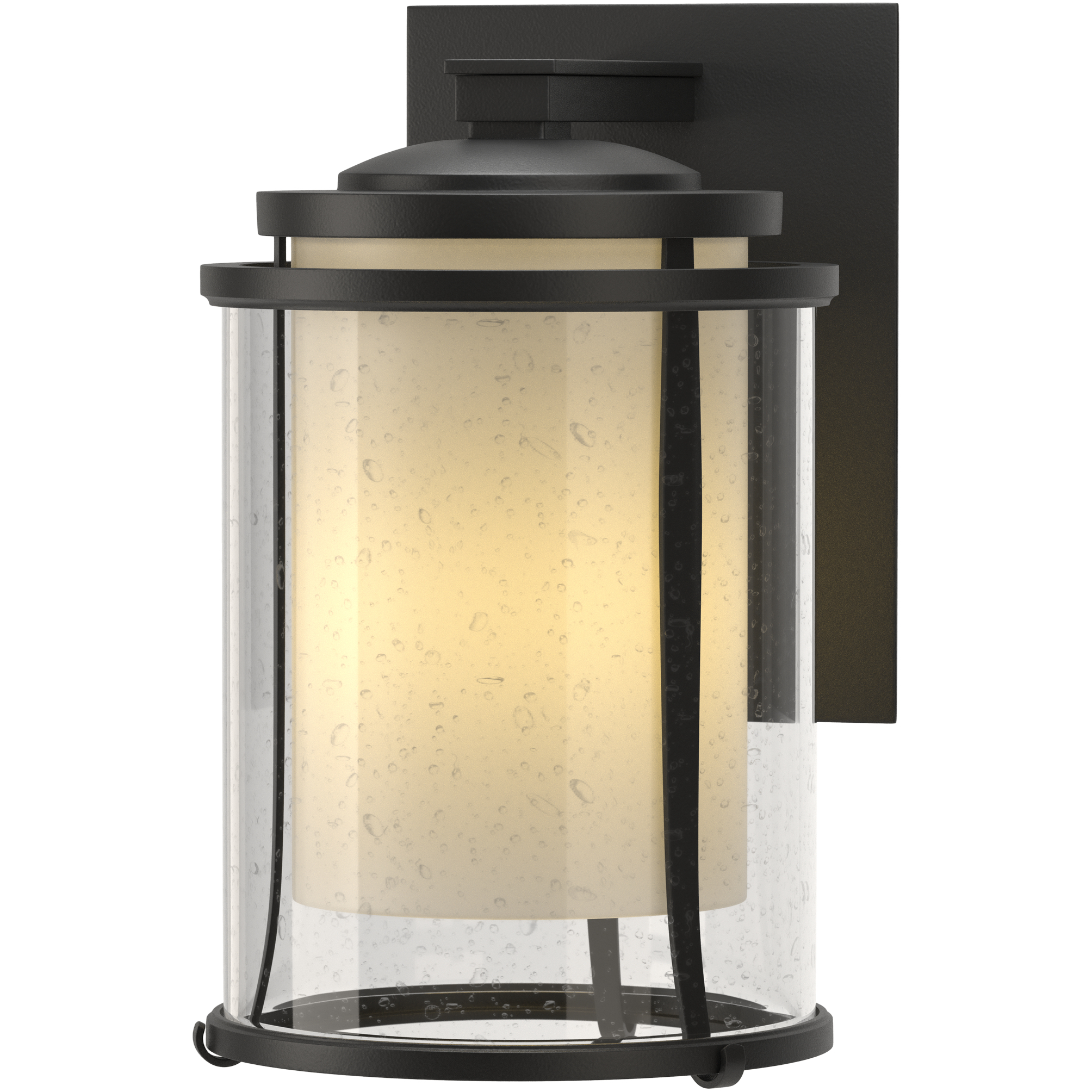 Hubbardton Forge Meridian 1 Light 15.7 inch Coastal Black Outdoor Sconce, Large 305615-1004 - Open Box