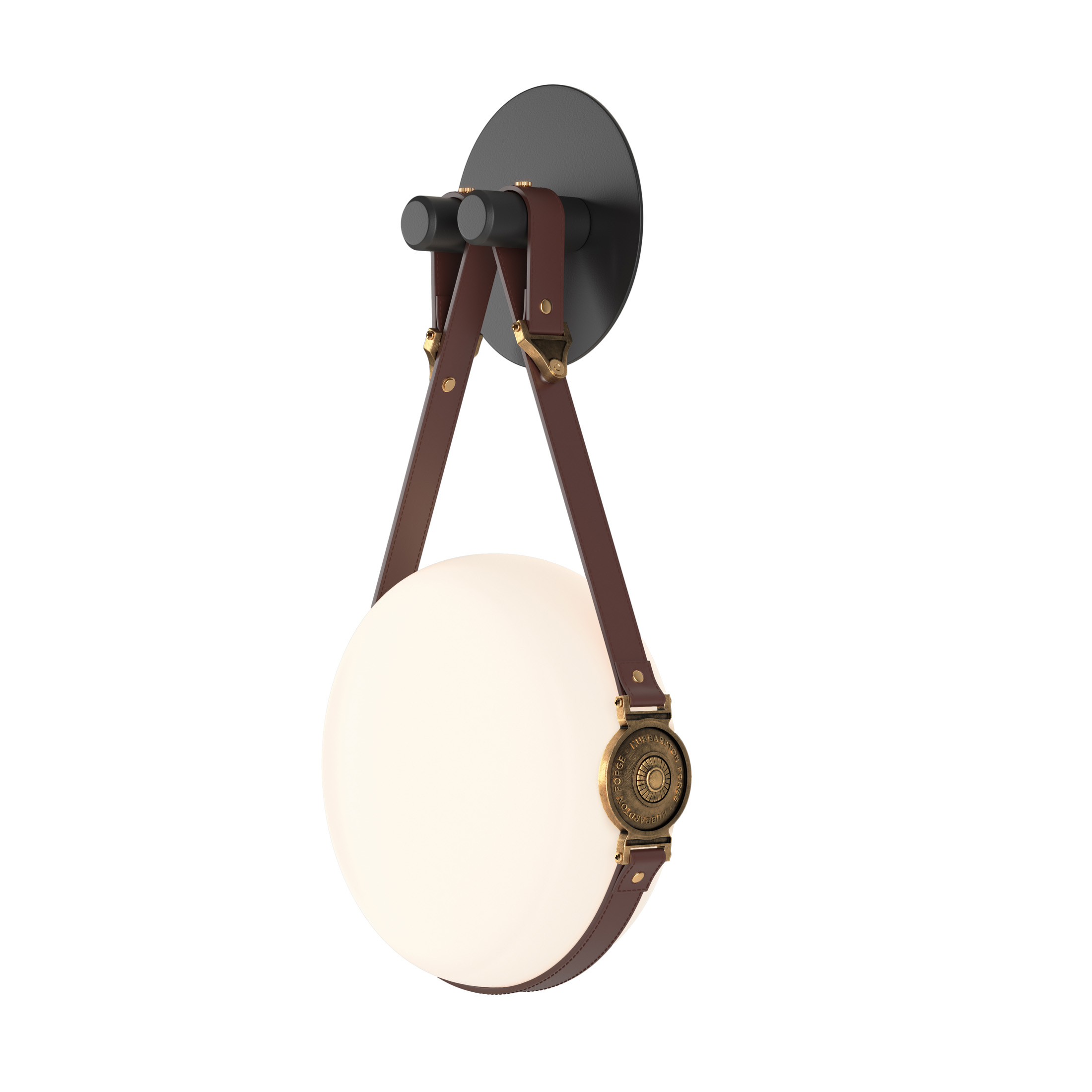 Derby LED 10.9 inch Black and Antique Brass ADA Sconce Wall Light - Open Box