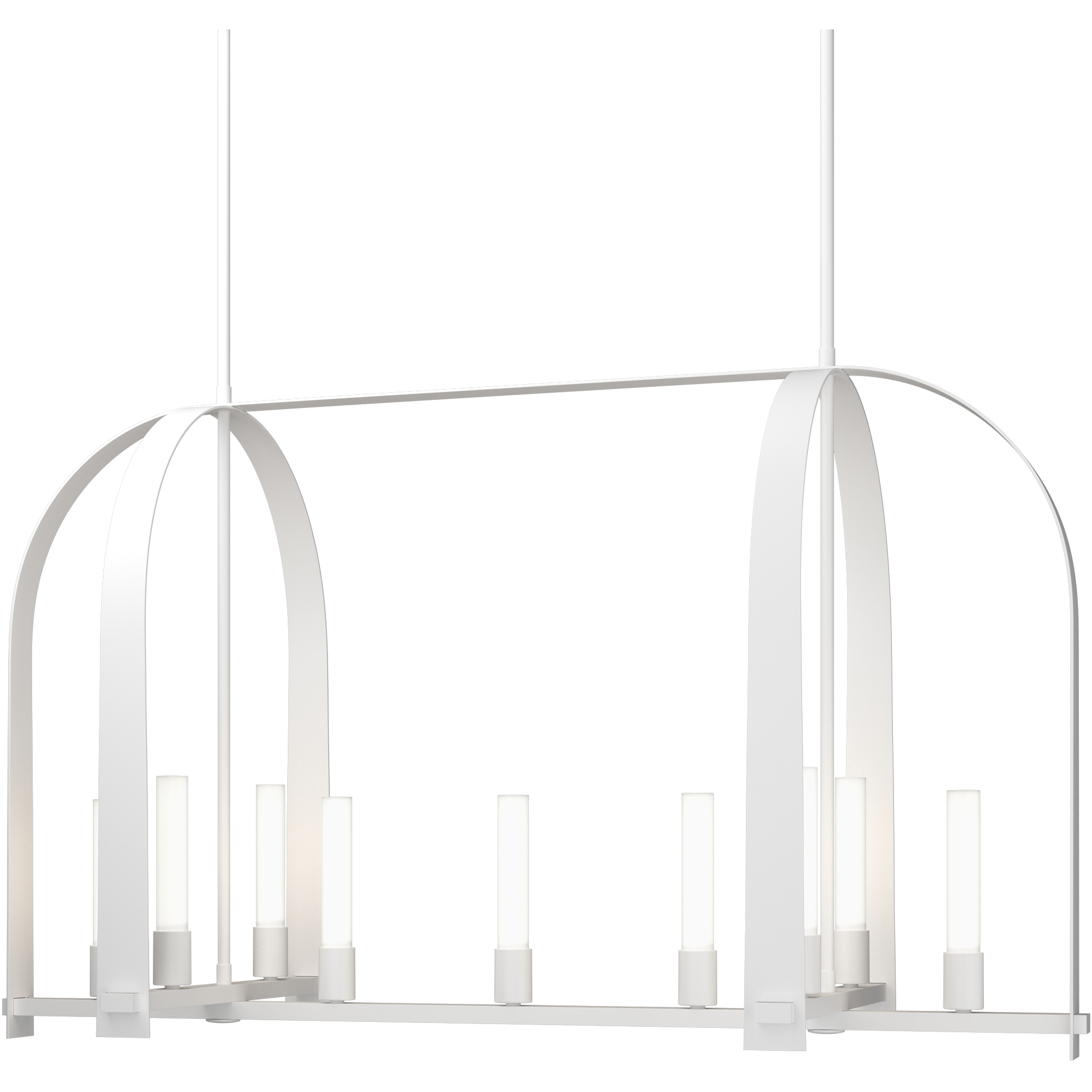 Triomphe 9 Light 41 inch White Linear Pendant Ceiling Light