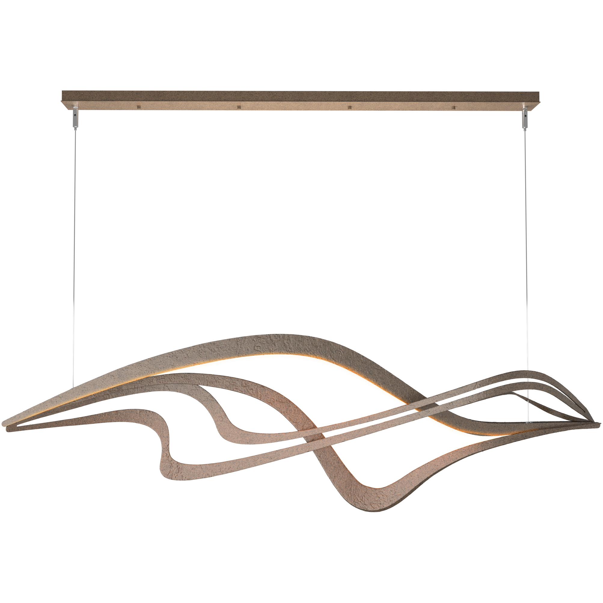 Crossing Waves LED 9.1 inch Bronze Pendant Ceiling Light