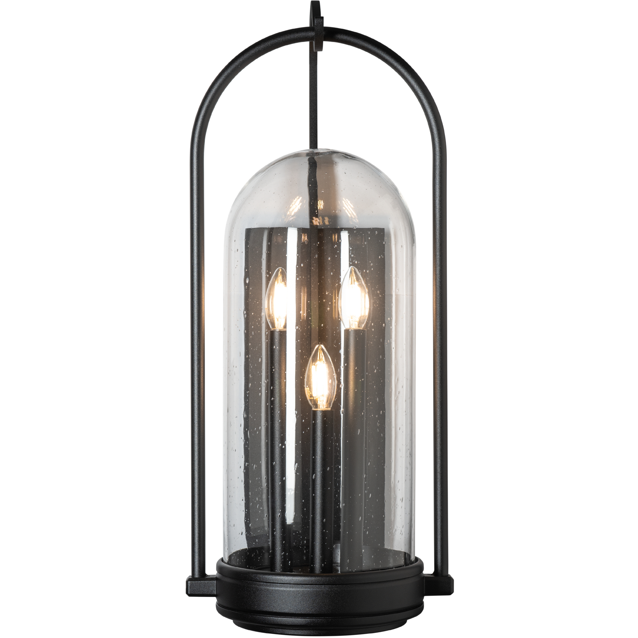 Davis 3 Light 28.5 inch Coastal Burnished Steel Outdoor Sconce, Large