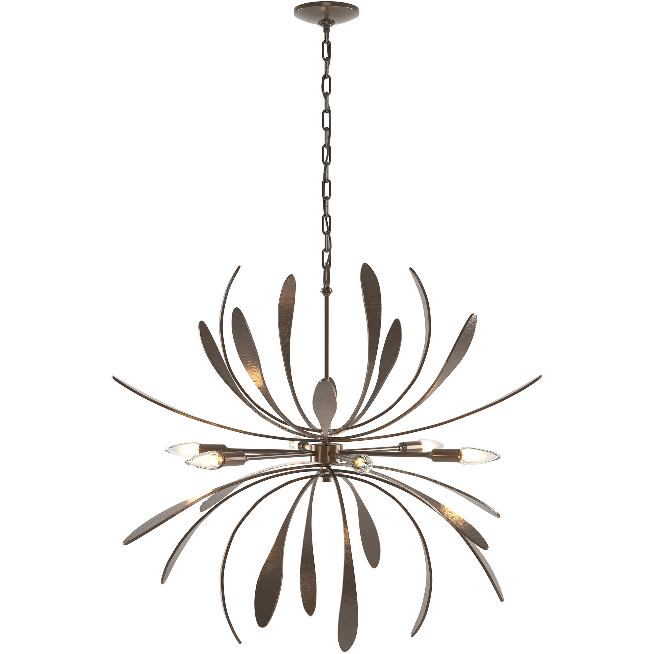 Dahlia 6 Light 32.7 inch White Chandelier Ceiling Light - Open Box