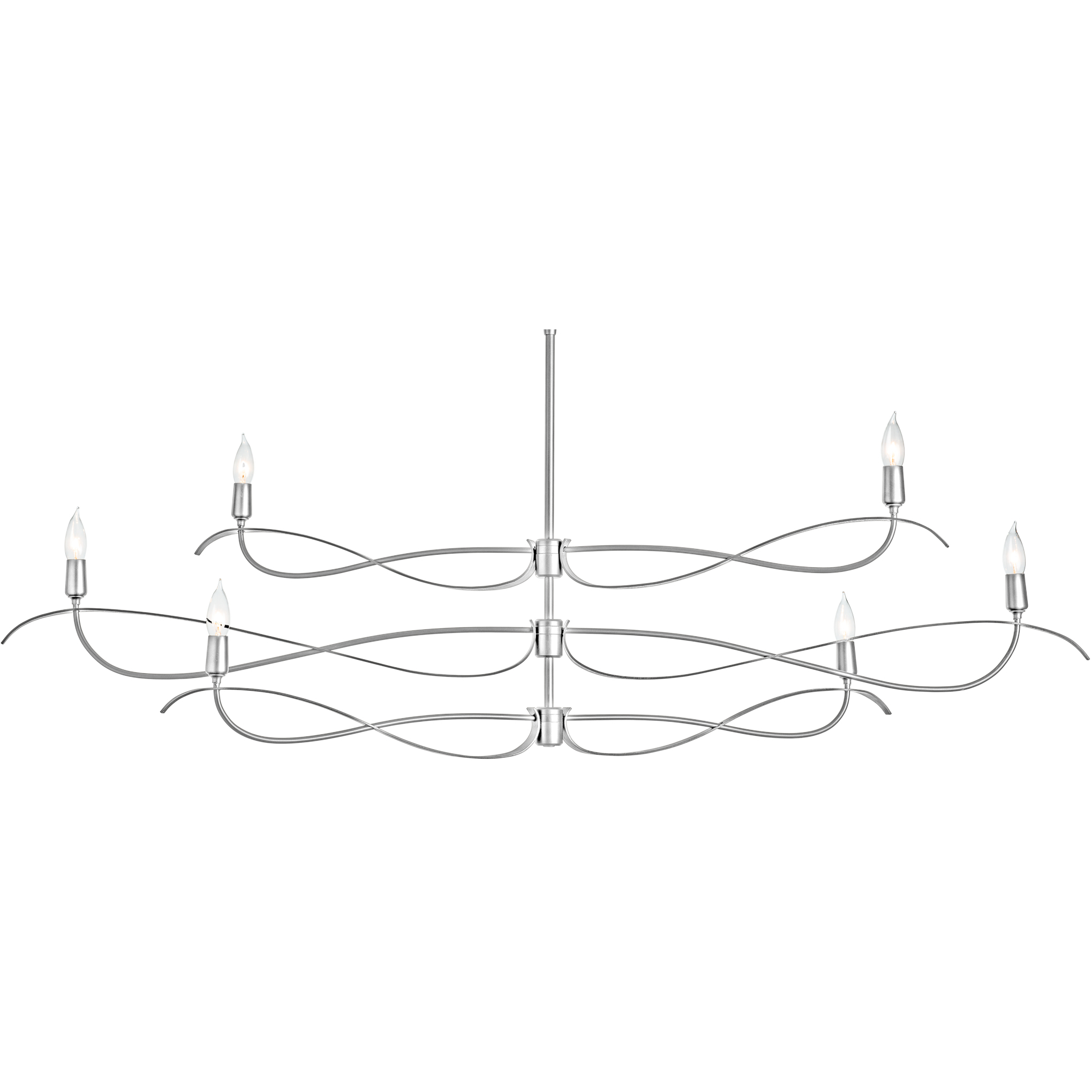 Willow 6 Light 59.4 inch Sterling Chandelier Ceiling Light, Large