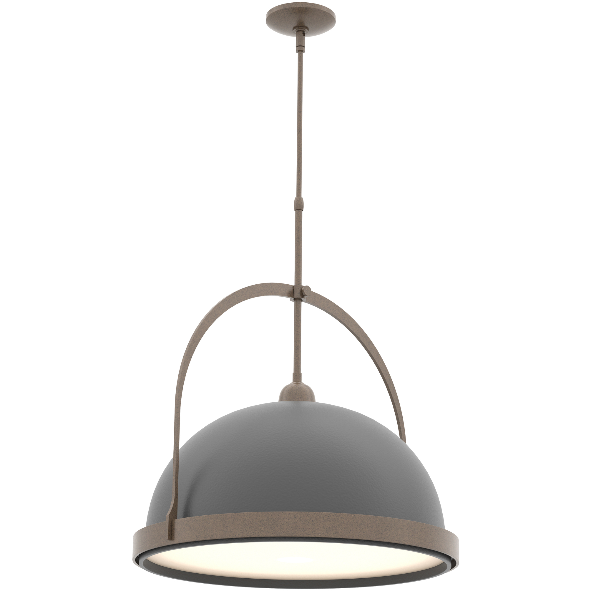 Atlas 1 Light 21.2 inch Bronze/Black Pendant Ceiling Light, Large - Open Box