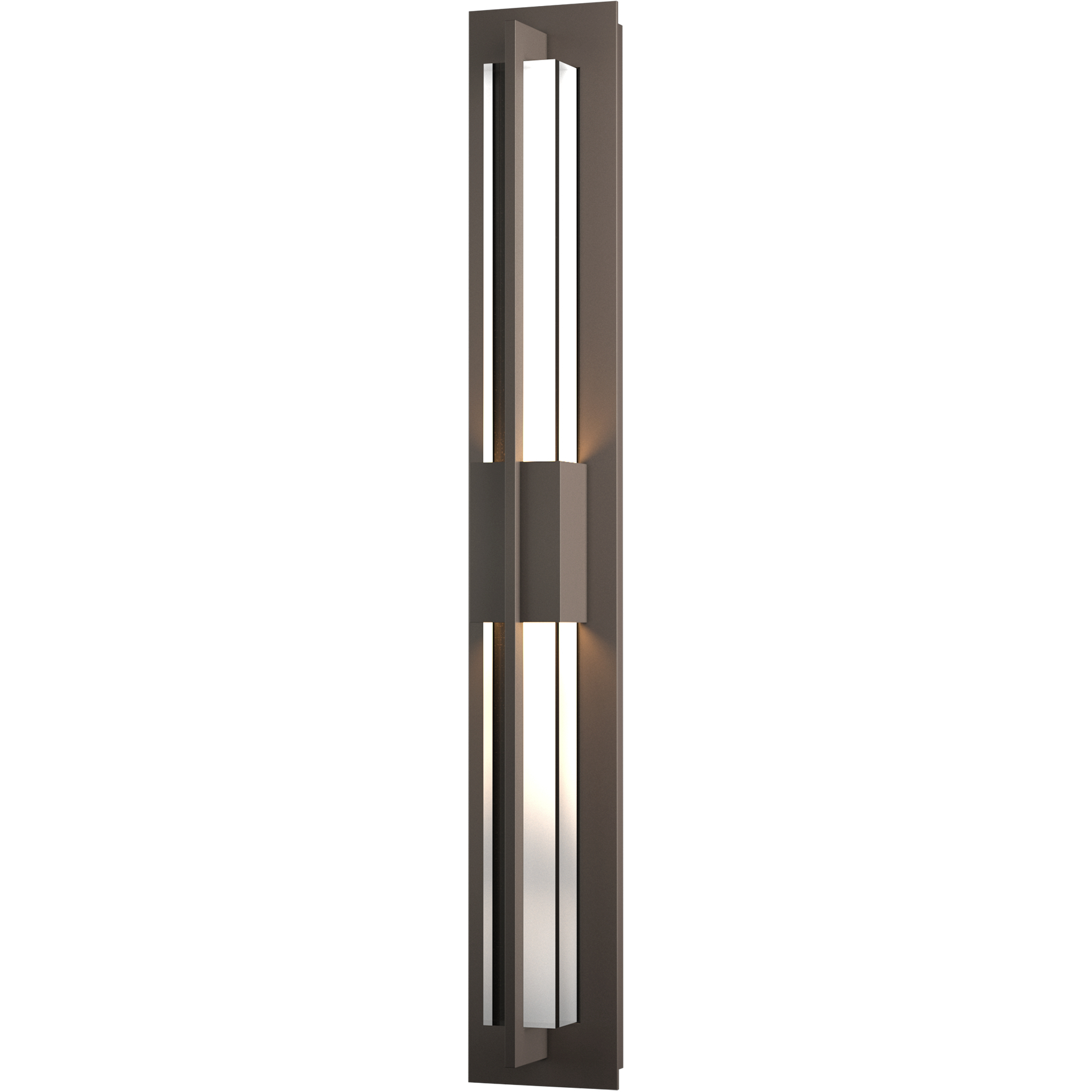 Double Axis LED 37.8 inch Coastal Dark Smoke Outdoor Sconce, Large