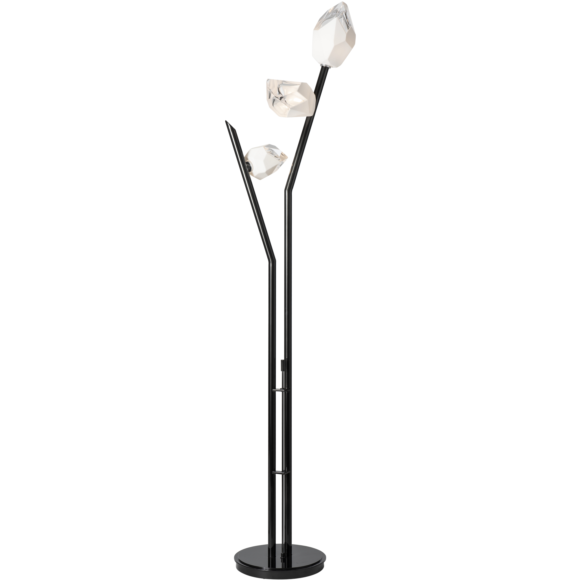Chrysalis 74.4 inch 5 watt Ink Floor Lamp Portable Light in White Crystal