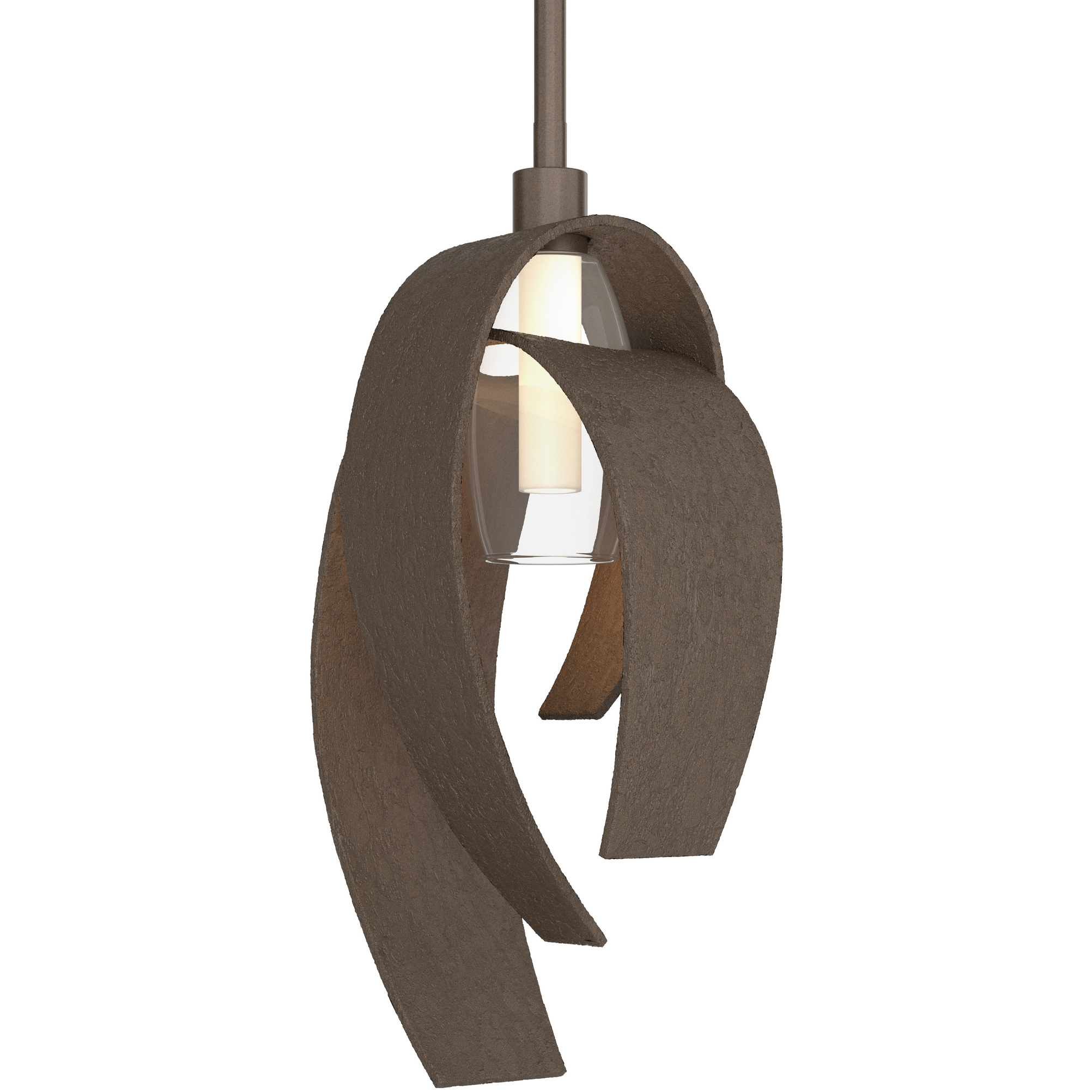 Corona 1 Light 7 inch Bronze Mini Pendant Ceiling Light, Large