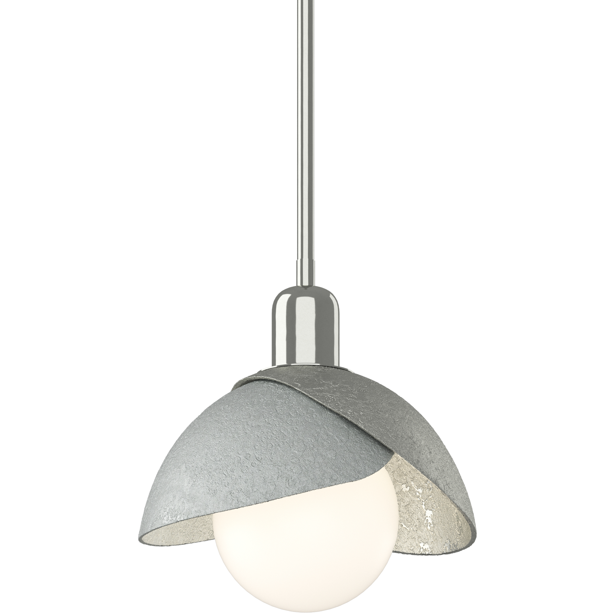 Brooklyn 1 Light 9.4 inch Sterling and Vintage Platinum Mini Pendant Ceiling Light in Sterling/Vintage Platinum