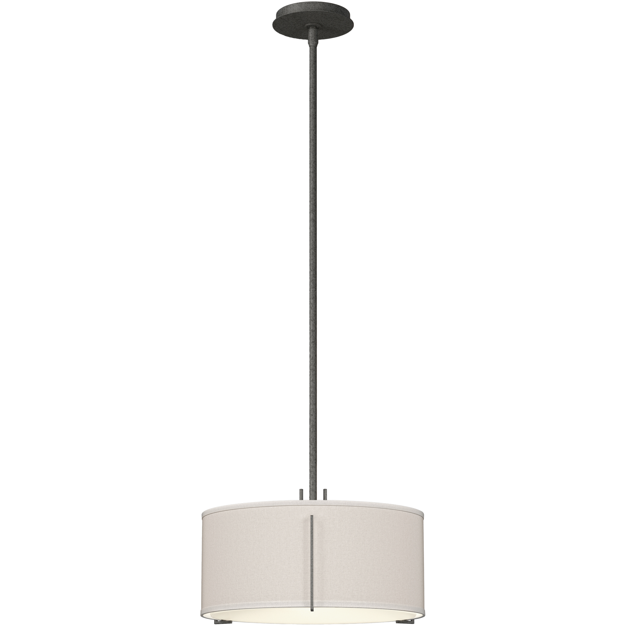 Hubbardton Forge Exos 3 Light 16.1 inch Natural Iron Pendant Ceiling Light in Flax 139600-1603 - Open Box