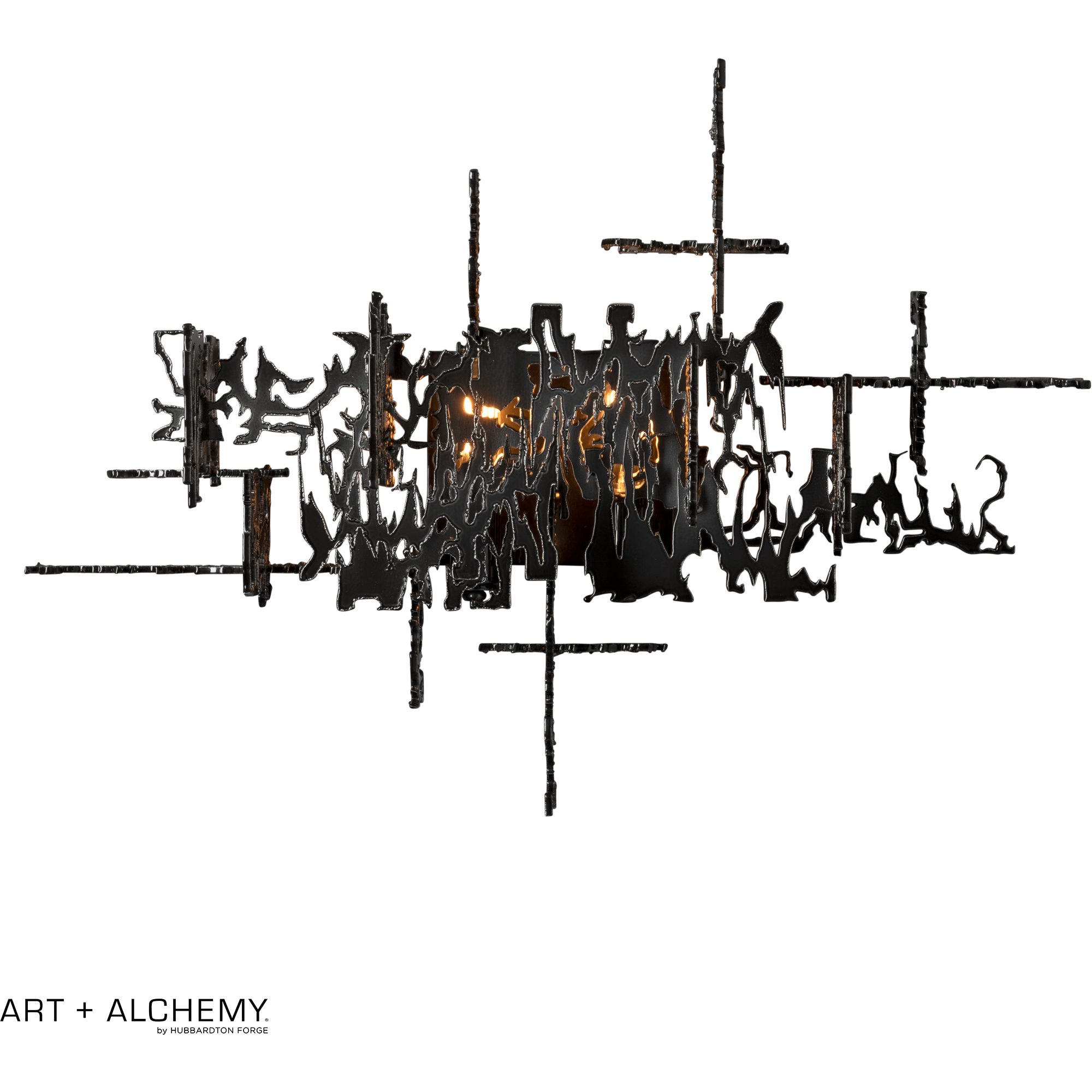 Art + Alchemy Brutus 2 Light 24.3 inch Ink Wall Sconce Wall Light