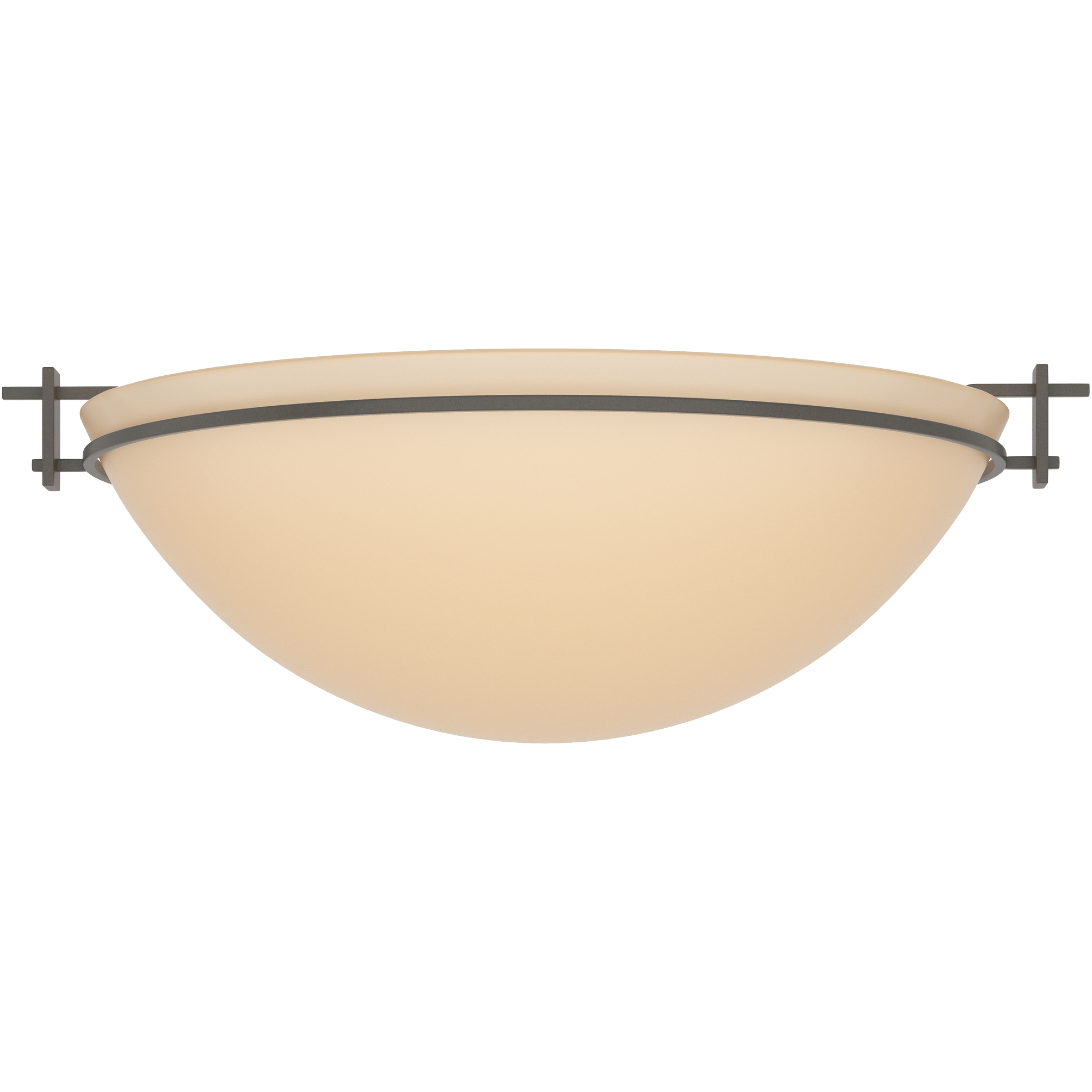 Moonband 3 Light 15.9 inch Dark Smoke Semi-Flush Ceiling Light in Sand, Large
