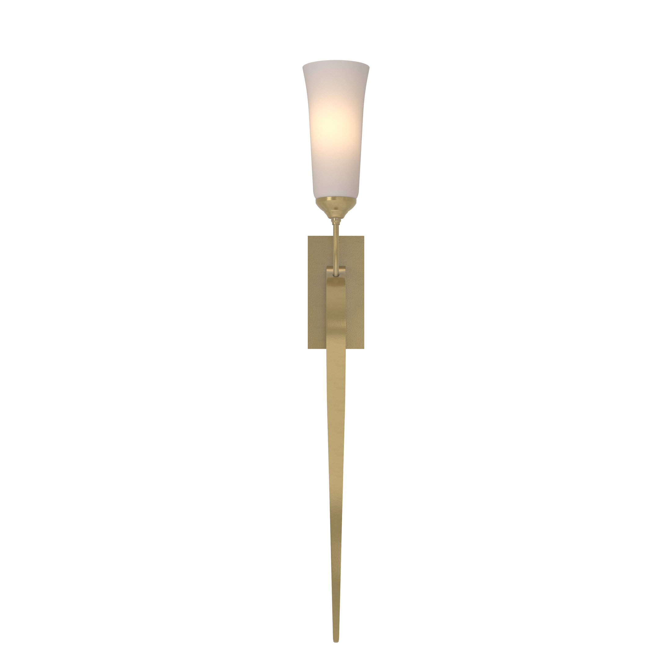 Sweeping Taper 1 Light 4.8 inch Modern Brass ADA Sconce Wall Light in Incandescent