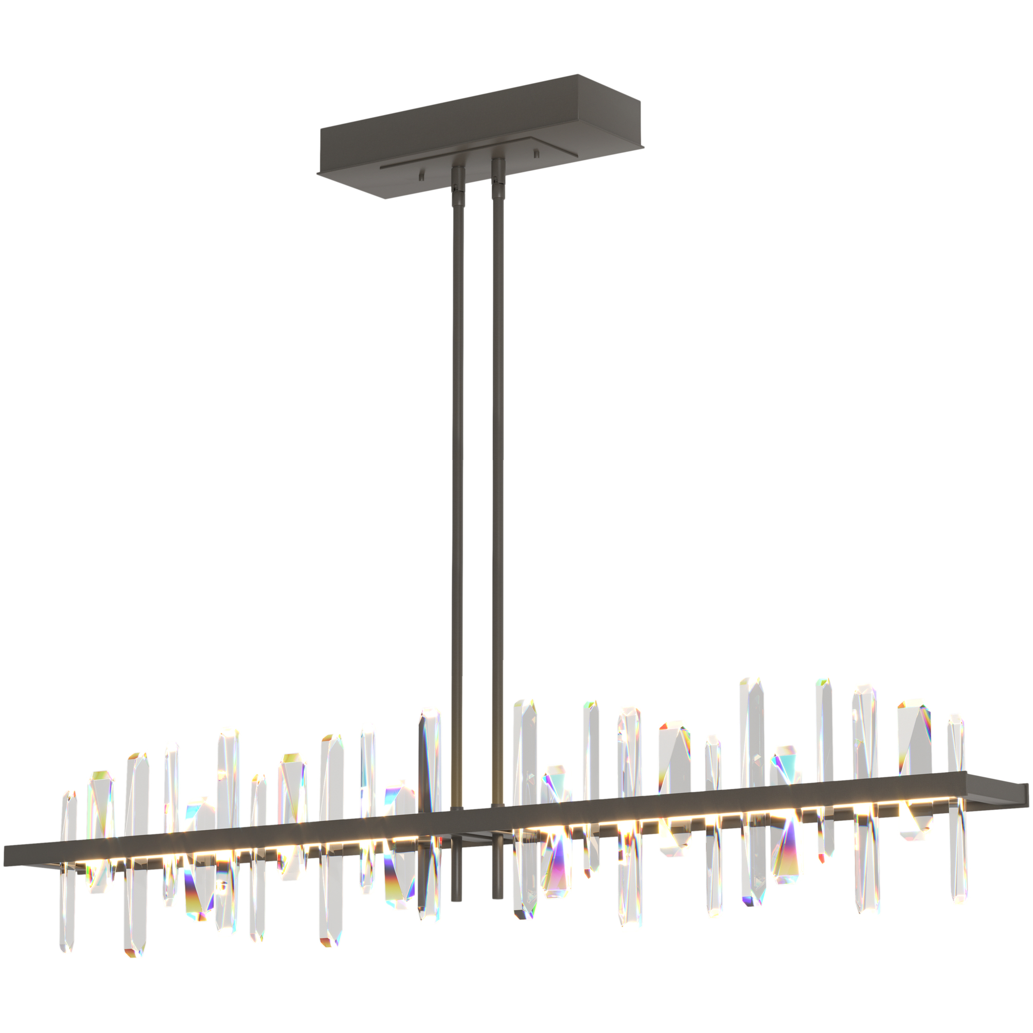 Solitude LED 51.9 inch Dark Smoke Pendant Ceiling Light, Large