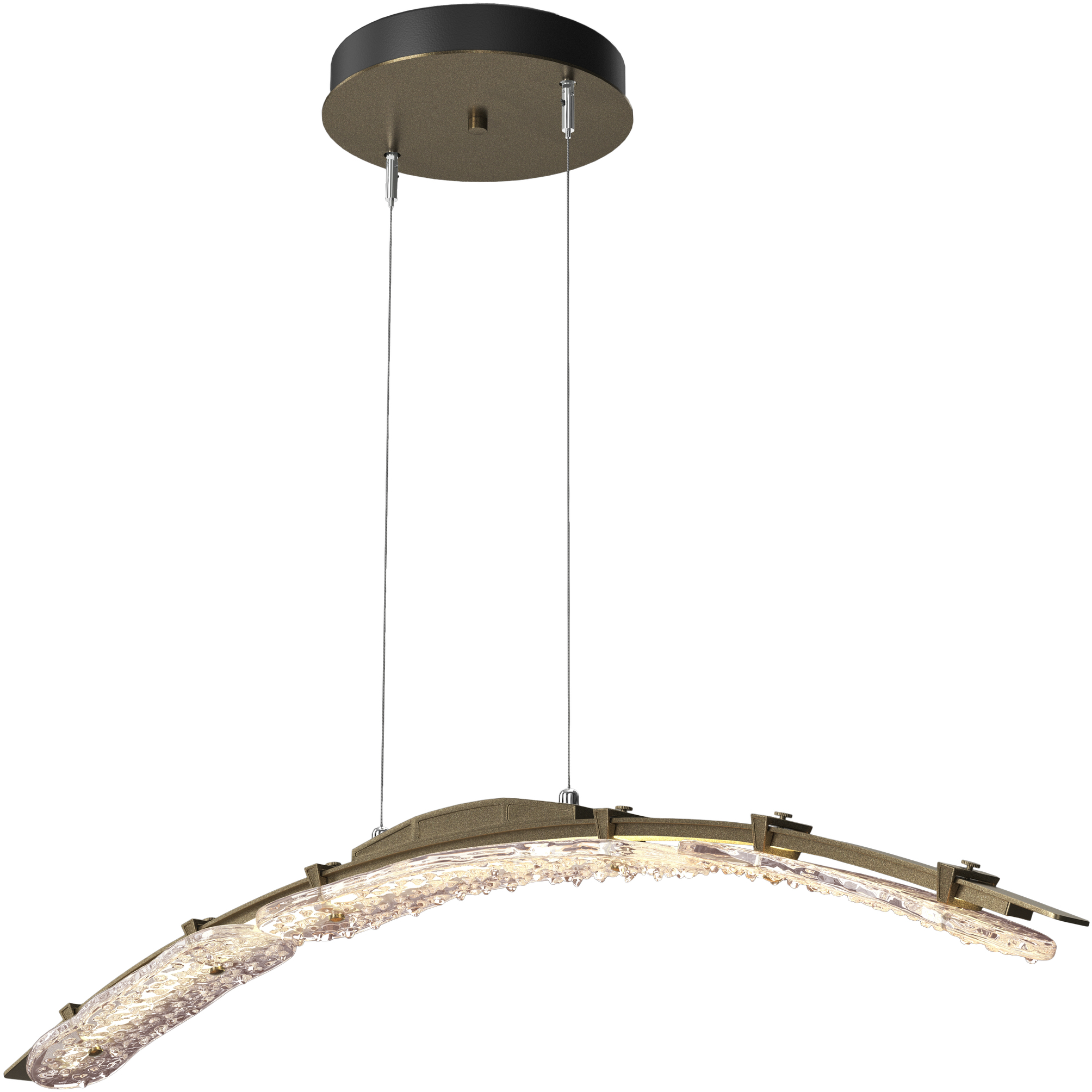 Glissade LED 43.5 inch Soft Gold Pendant Ceiling Light, Large - Open Box