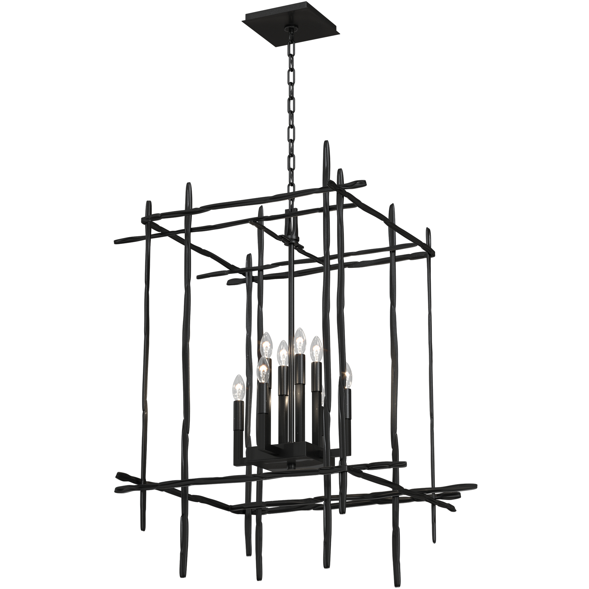 Tura 8 Light 28 inch Ink Chandelier Ceiling Light, Large
