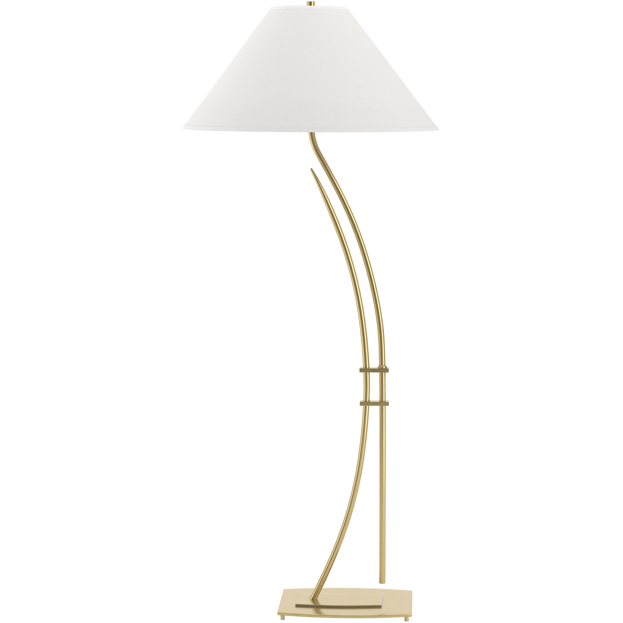 Metamorphic 54 inch 150 watt Modern Brass Floor Lamp Portable Light in Natural Anna