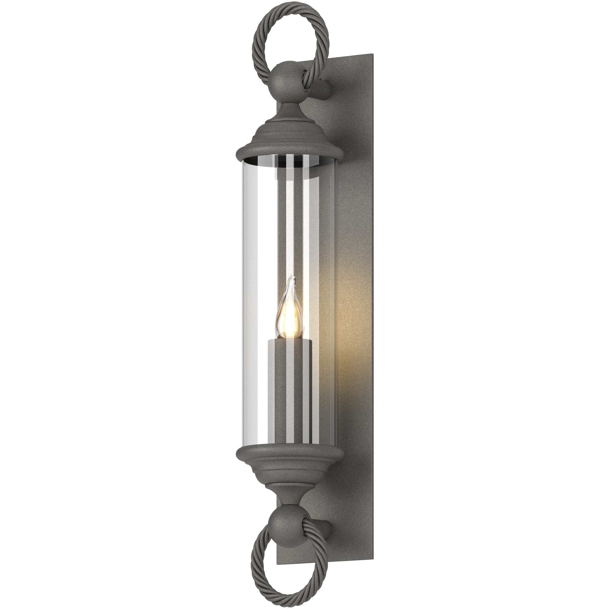Cavo 1 Light 25.8 inch Natural Iron Outdoor Wall Sconce in Clear, Large