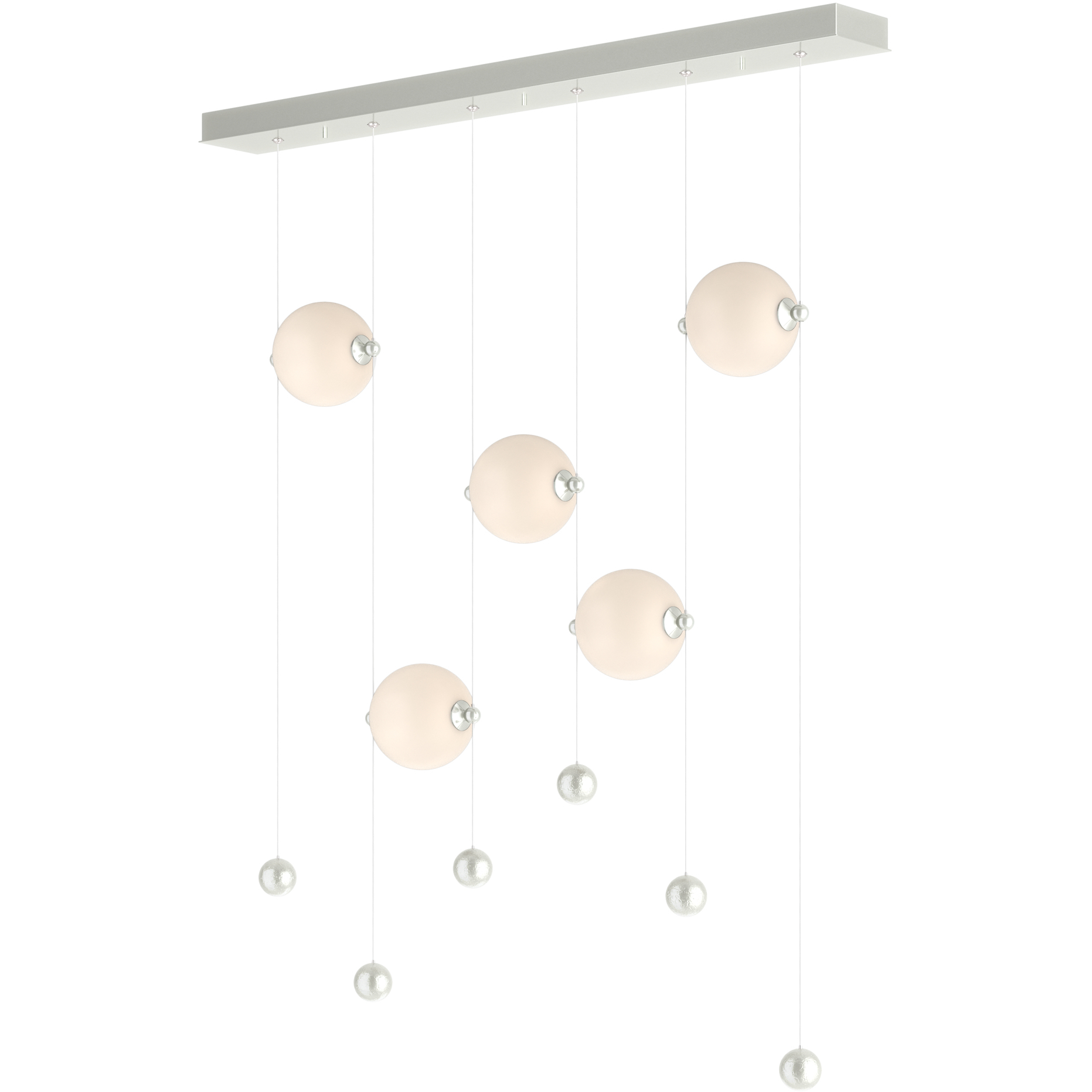 Abacus LED 41 inch Sterling Pendant Ceiling Light in Opal