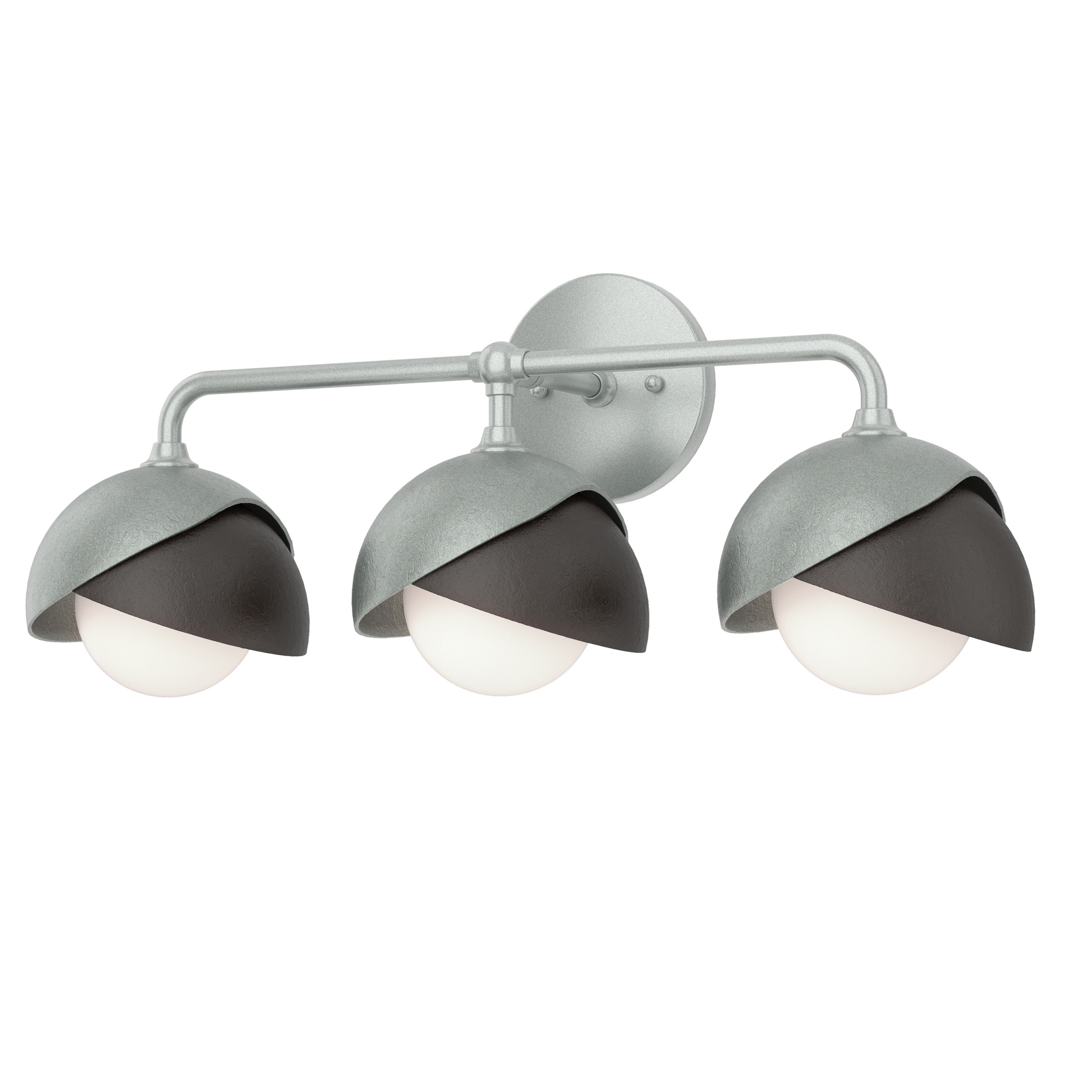Brooklyn 3 Light 22 inch Vintage Platinum and Oil Rubbed Bronze Bath Sconce Wall Light in Vintage Platinum/Oil Rubbed Bronze