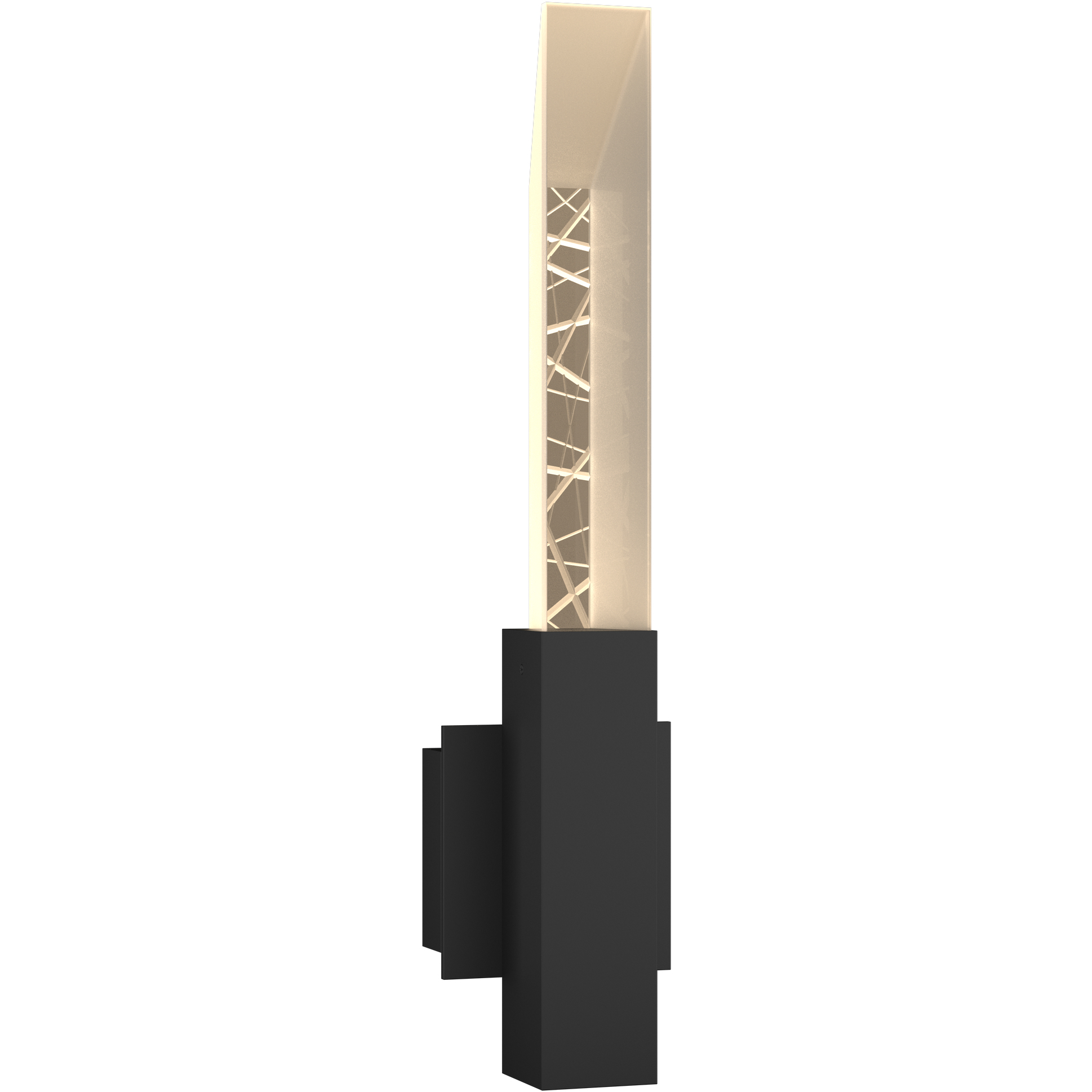 Refraction 2 Light 22.5 inch Coastal Black Outdoor Sconce - Open Box