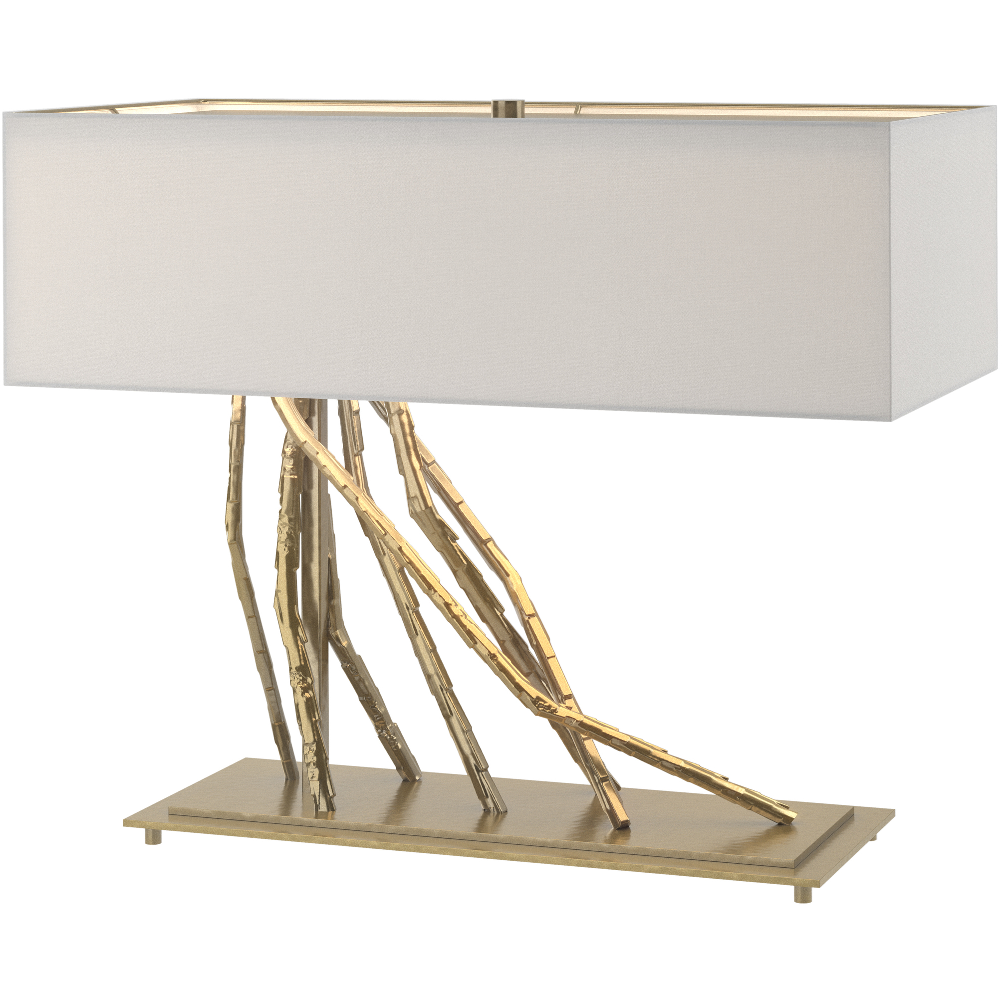 Brindille 16.5 inch 60 watt Modern Brass Table Lamp Portable Light in Natural Anna