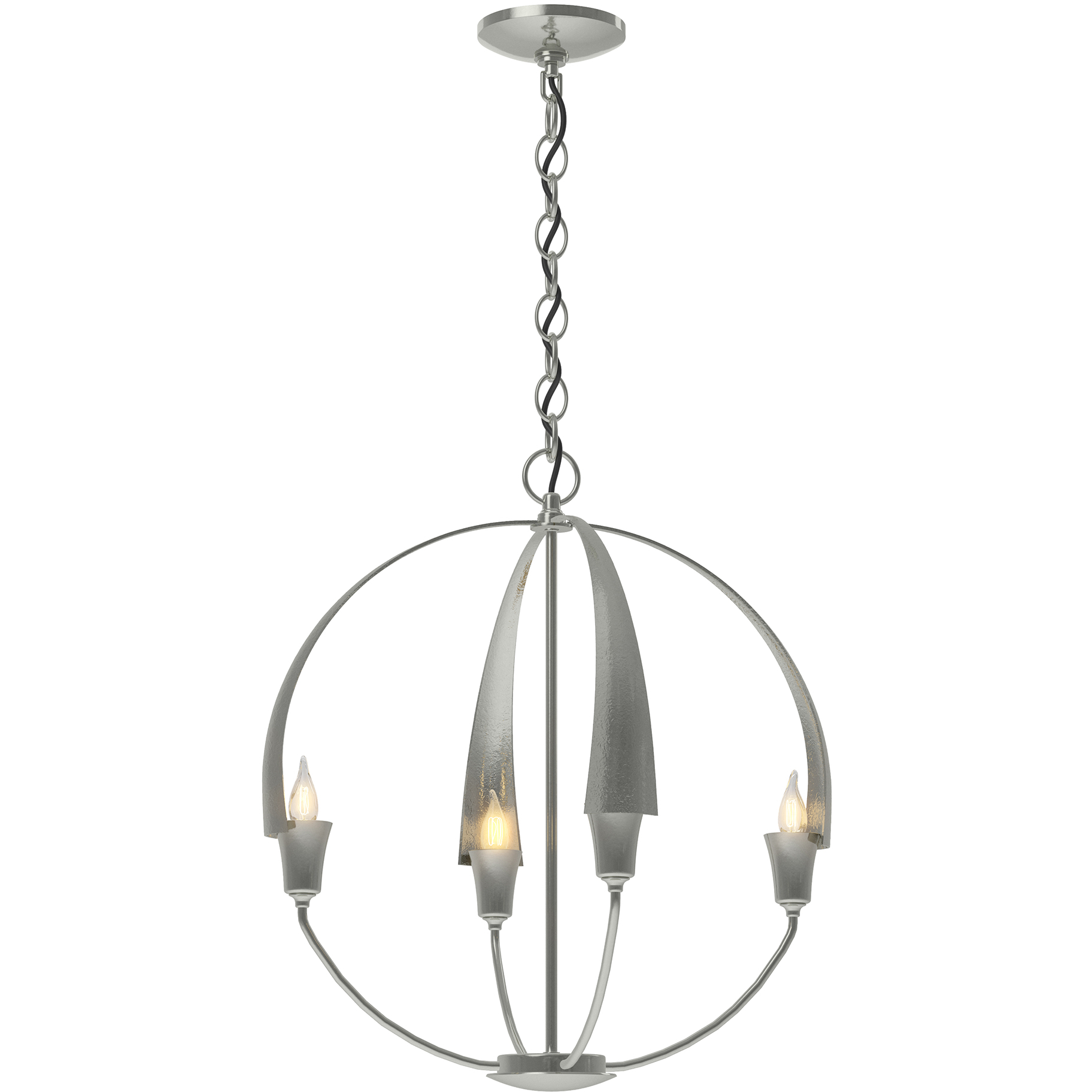 Cirque 4 Light 19 inch Sterling Chandelier Ceiling Light, Small - Open Box